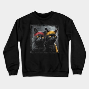 Tenage Ninja Cat Crewneck Sweatshirt